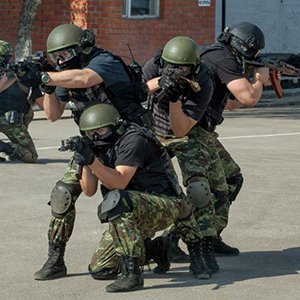 Тактическая тренировка спецназа