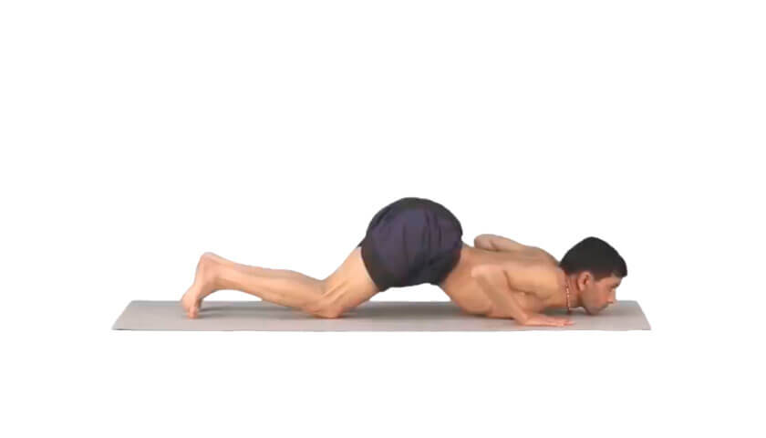 track yoga Аштанга Намаскара. Поза восьми точек