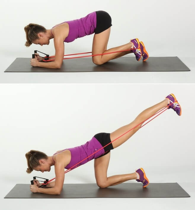 Упражнения со жгутом спина
