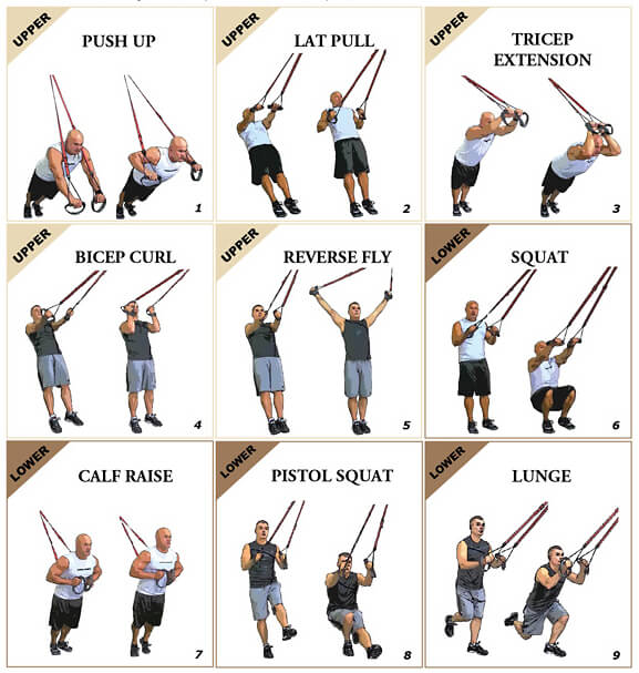 Упражнения с петлями trx для мужчин